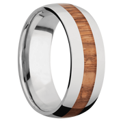 Ring with Leopard Wood Inlay