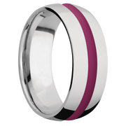 Ring with Magenta Cerakote Inlay