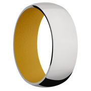 Ring with Metallic Yellow Sleeve