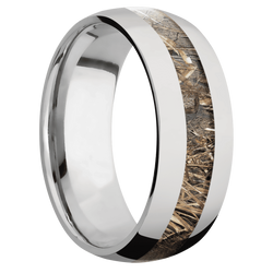 Ring with MossyOak Duck Blind Camo Inlay