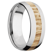 Ring with Natural Oak Inlay