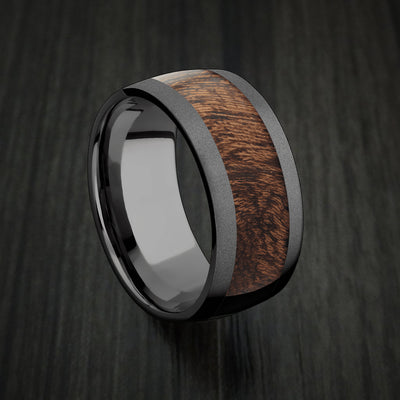 Sapele Hardwood Wedding Bands and Engagement Rings