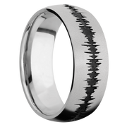 Ring with Soundwave Pattern