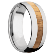 Ring with Teak Inlay