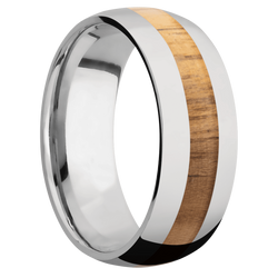 Ring with Teak Inlay