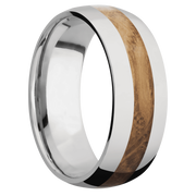 Ring with Whiskey Barrel Inlay