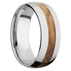 Ring with Whiskey Barrel Inlay