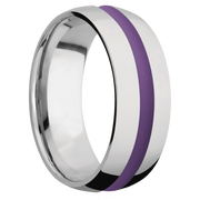 Ring with Wild Purple Cerakote Inlay
