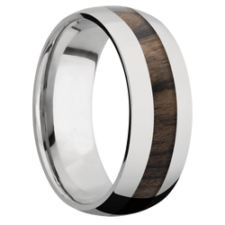 Ring with Ziricote Inlay
