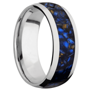 Ring with Blue Tiger's Eye Inlay