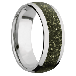 Ring with Chalcopyrite Inlay