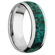 Ring with Chrysocolla Inlay