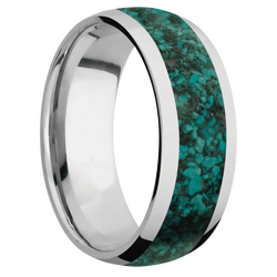Ring with Chrysocolla Inlay