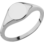 Circle Shape Signet Ring