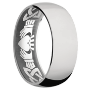 Ring with Claddagh Celtic Pattern