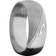 Polish Finish Damascus Steel Ring