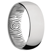 Ring with Fingerprint 2 Pattern