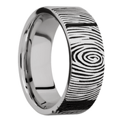 Ring with Fingerprint 2 Pattern