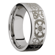 Ring with Gears Pattern