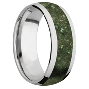 Ring with Green Fuschite Inlay