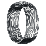 Kinetic Kuro Damascus Steel Ring
