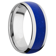 Ring with Lapis Inlay