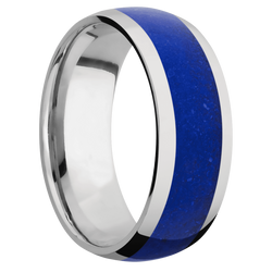 Ring with Lapis Inlay