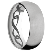 Ring with Locking Infinity Pattern