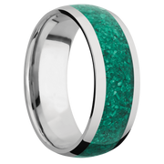 Ring with Malachite Inlay