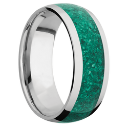 Ring with Malachite Inlay
