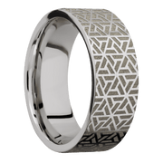 Ring with Segmented Triangle Pattern