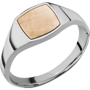 Ring with Boxelder Burl Inlay