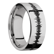 Ring with Soundwave Pattern