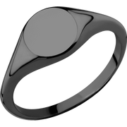 Black Titanium Signet Ring