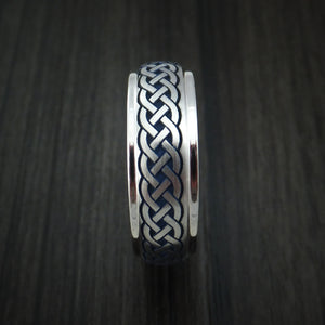 Inconel Celtic Band Irish Knot Men's Ring Carved Pattern Design with C ...