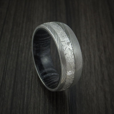 Charcoal Hardwood Wedding Bands and Engagement Rings