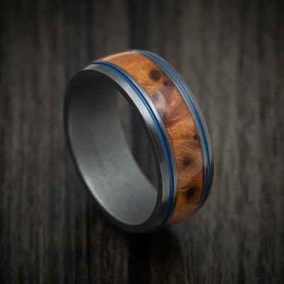 Thuya Burl Hardwood Wedding Bands and Engagement Rings