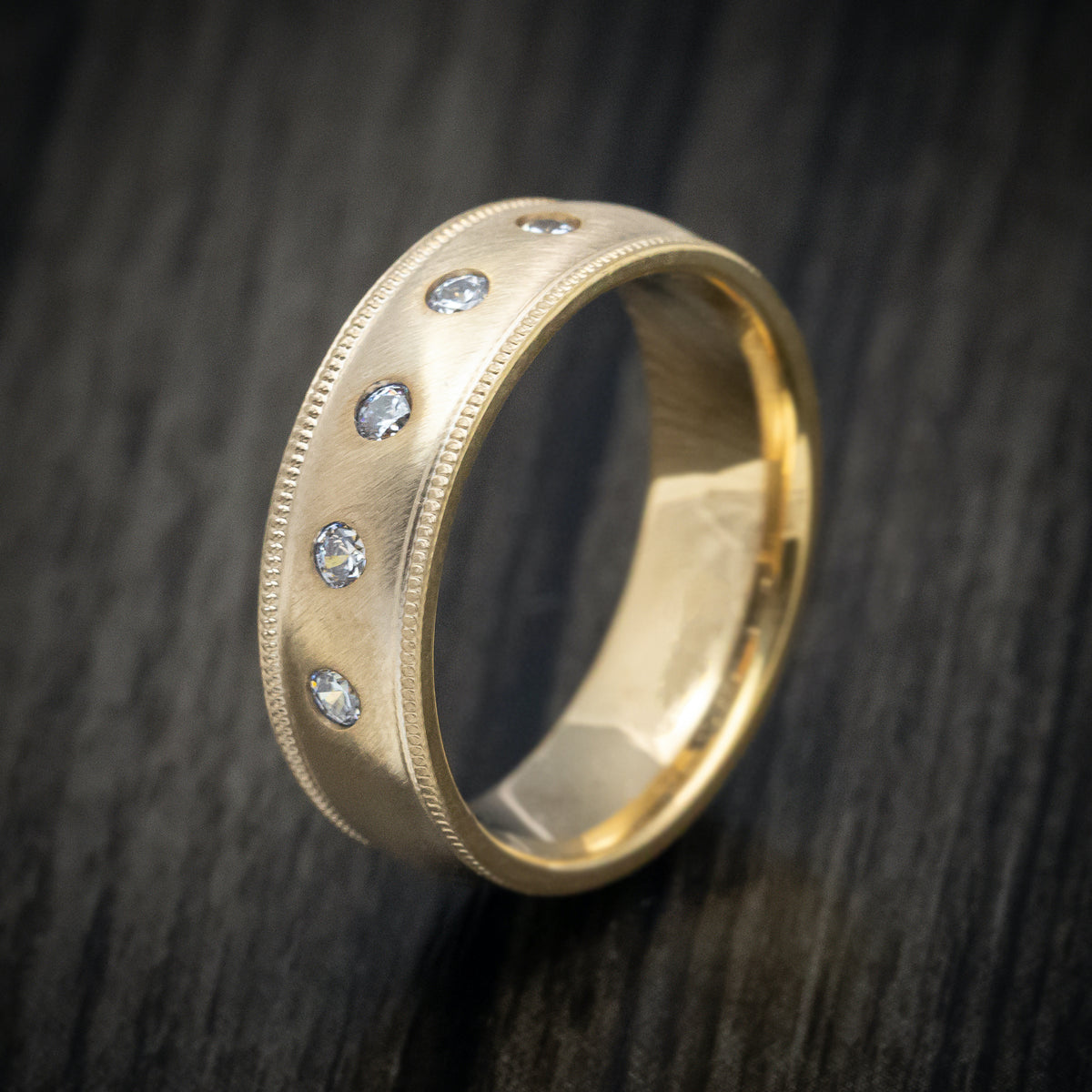 14K Gold and Diamond Men's Ring Custom Made | Revolution Jewelry