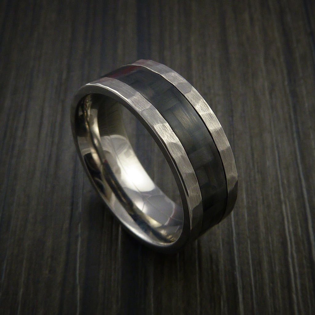 Carbon Fiber Inlay and Titanium Ring Style Weave Pattern | Revolution ...