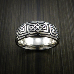 Inconel Celtic Wedding Men's Ring Celtic Knot Custom Made | Revolution ...