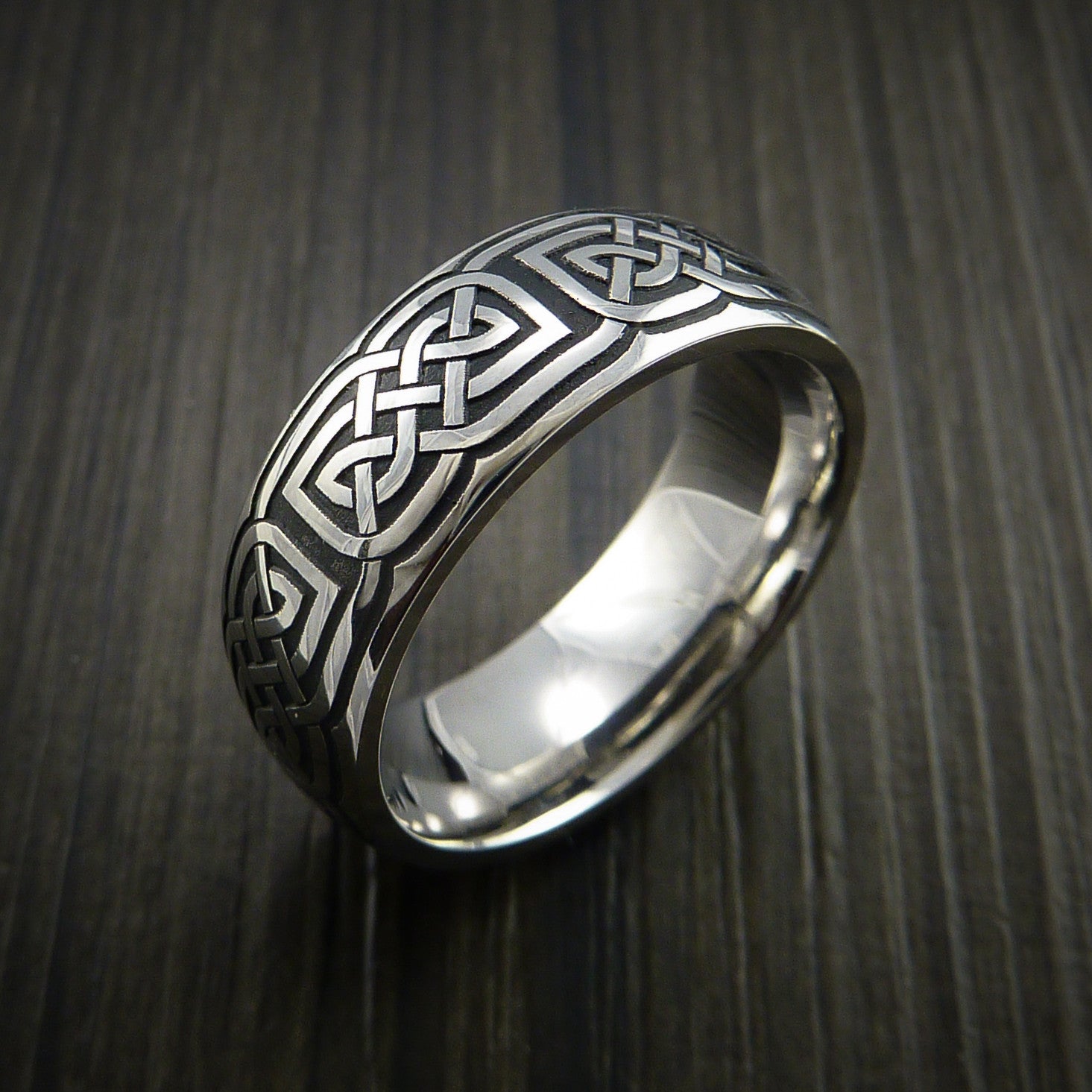 Inconel Celtic Wedding Men's Ring Celtic Knot Custom Made | Revolution ...