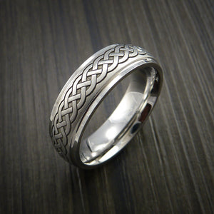 Inconel Celtic Band Irish Knot Men's Ring Carved Pattern Design ...