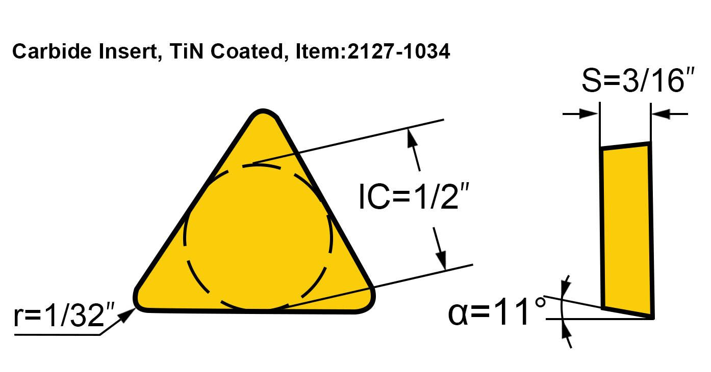 Diagram of Accusize Tpg432 Tin Coated Carbide Inserts, 10 Pcs/Box, 2127-1034x10