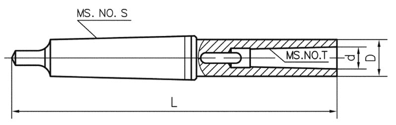 Accusize DIN2187 MORSE TAPER EXTENSION SOCKET (HARDENED & GROUND)