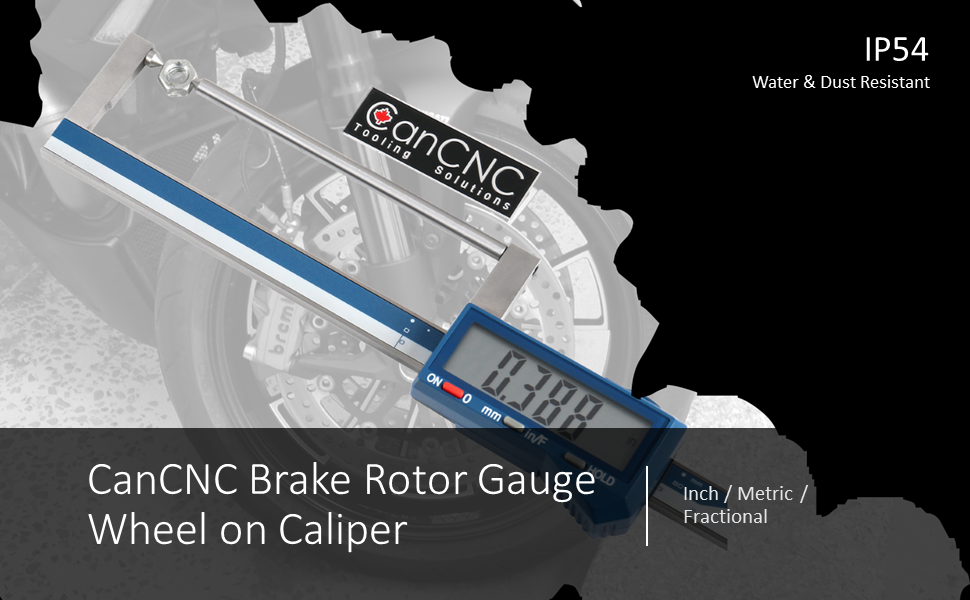 CanCNC 2818-1030 Electronic Disc Brake Rotor Gauge Wheel on Caliper