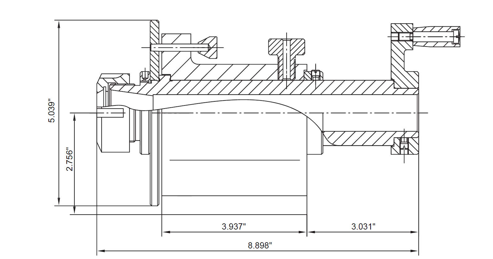 Diagram of Accusize 0225-0206 ER32 Collet Index Jig for Milling Machines