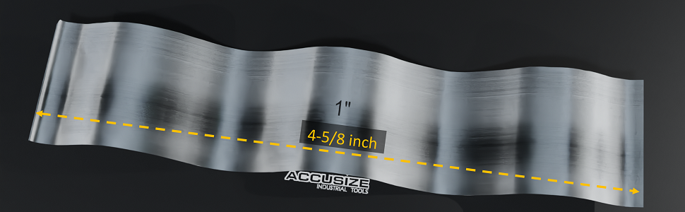 Each parallel is about 4 inches long. As they are made of spring steel, they can be bent during the machining operation to enable more benefits than normal thin parallels.