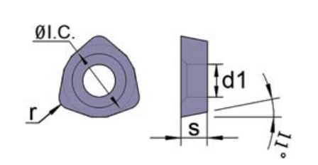 Diagram of Accusize WPGT Carbide TiAlN Coated Inserts