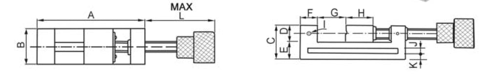 Diagram of Precision Toolmaker Vise 1