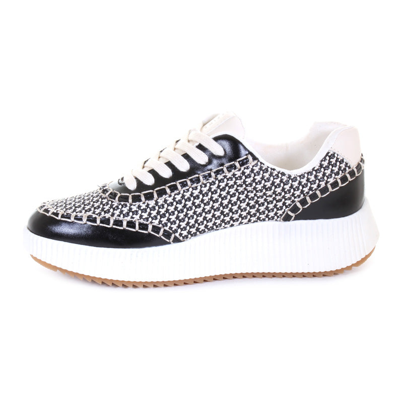 t25303 freda casual shoe black white c